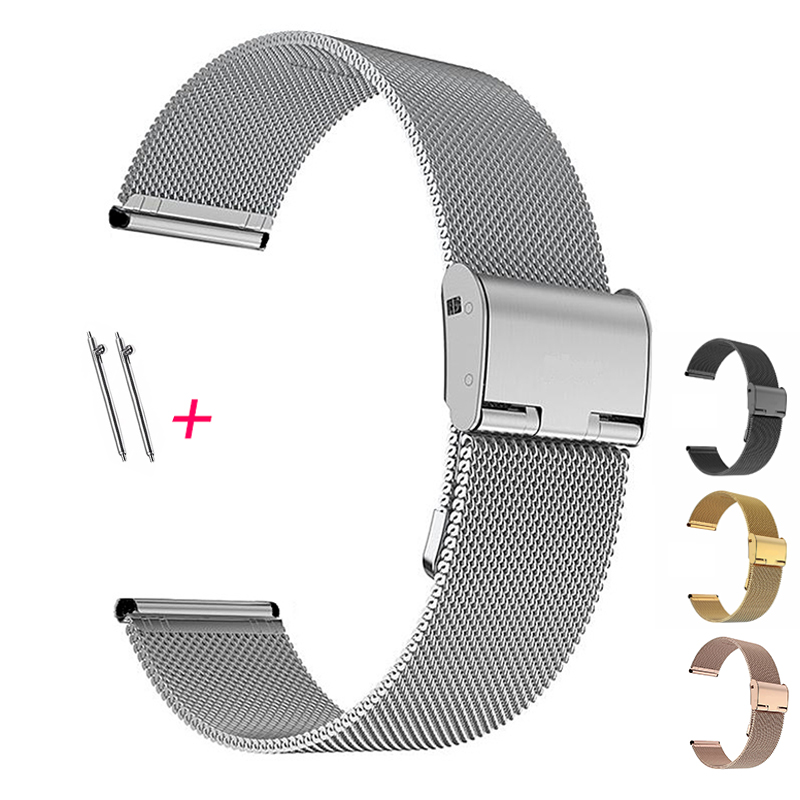 Mesh Strap Metal - 14/16/18/20/22/22mm Milanese Loop Strap Universal Mesh