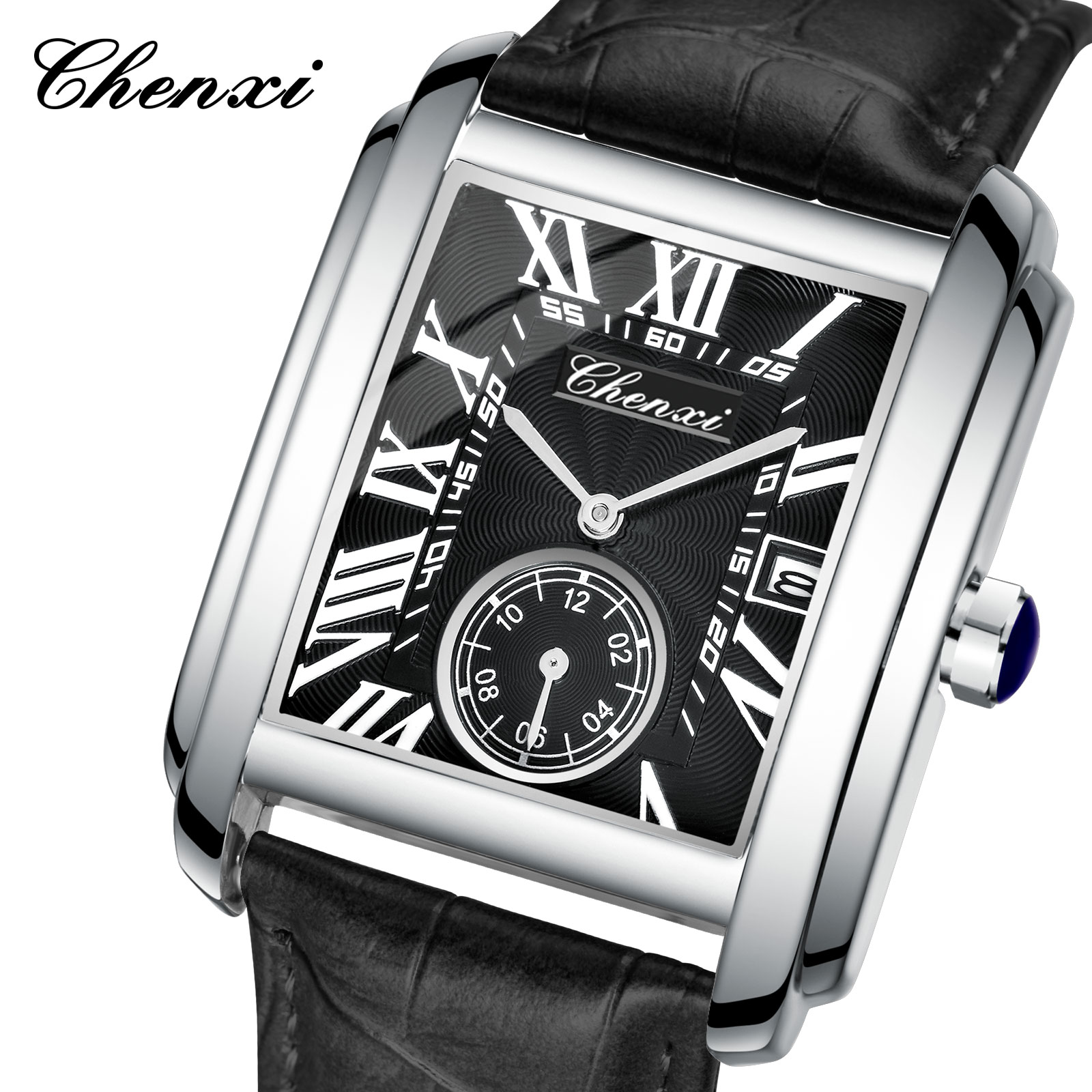 Chenxi 8216 New Fashion Boy Cl - Leather Watch Band Men reseña y precio