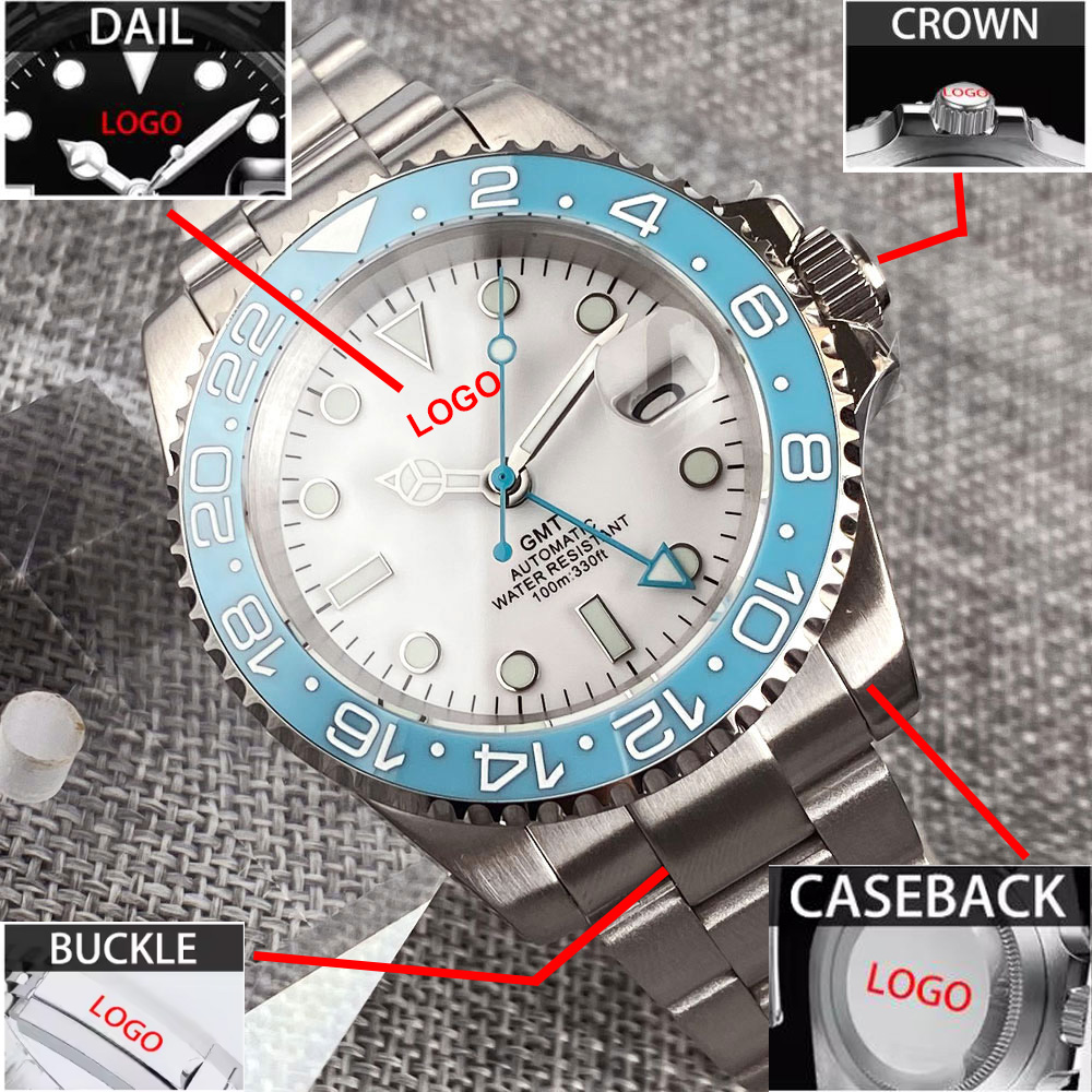 Customized 40mm Ice Blue Dial  - Stainless Bracelet Diver reseña y precio