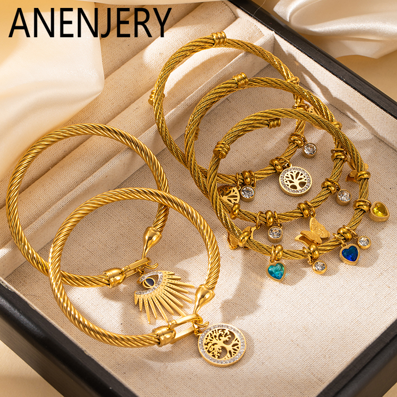 ANENJERY 316L Stainless Steel  - Butterfly Clasp Deployant reseña y precio