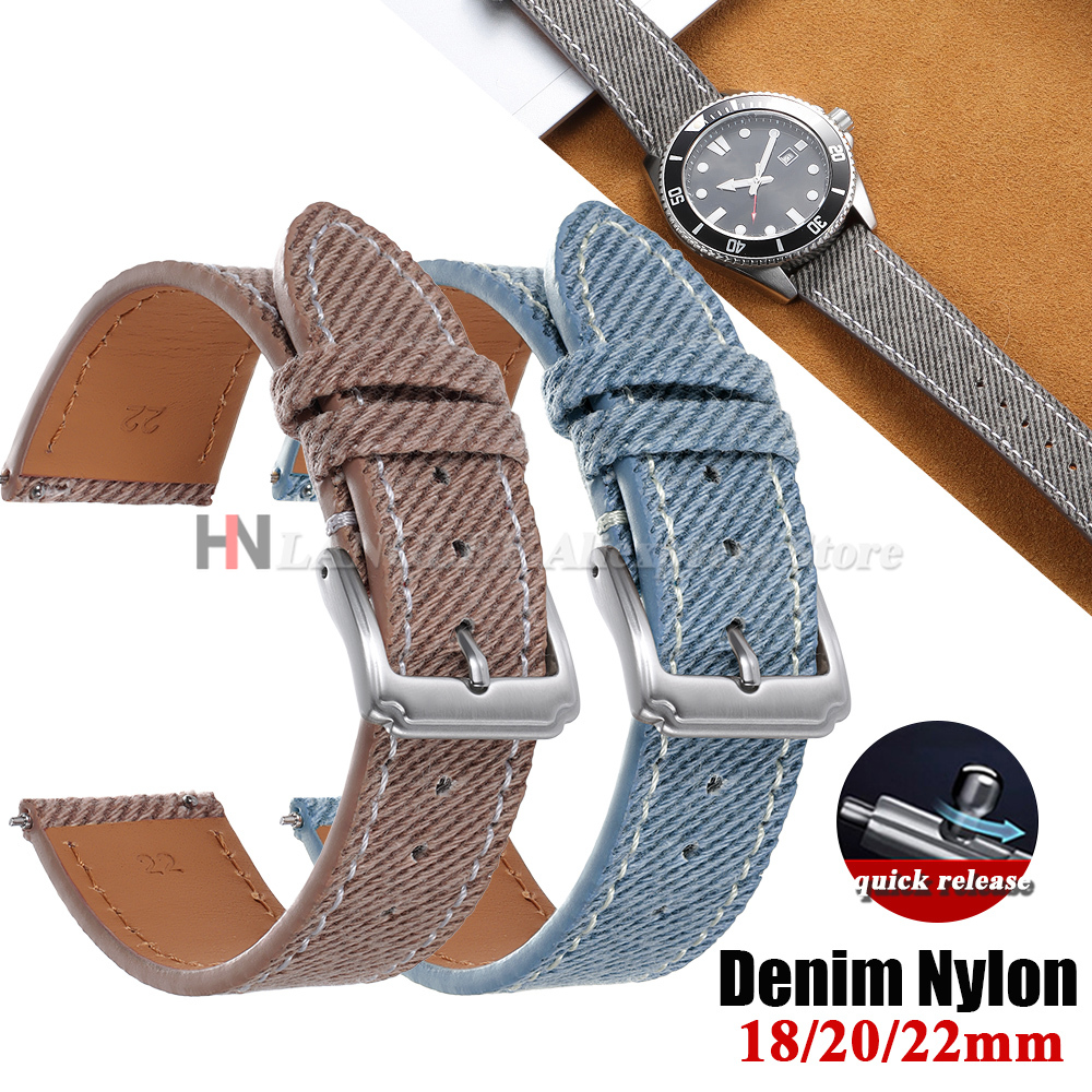 Denim Nylon Watch Strap Canvas - Canvas Strap Watch reseña y precio