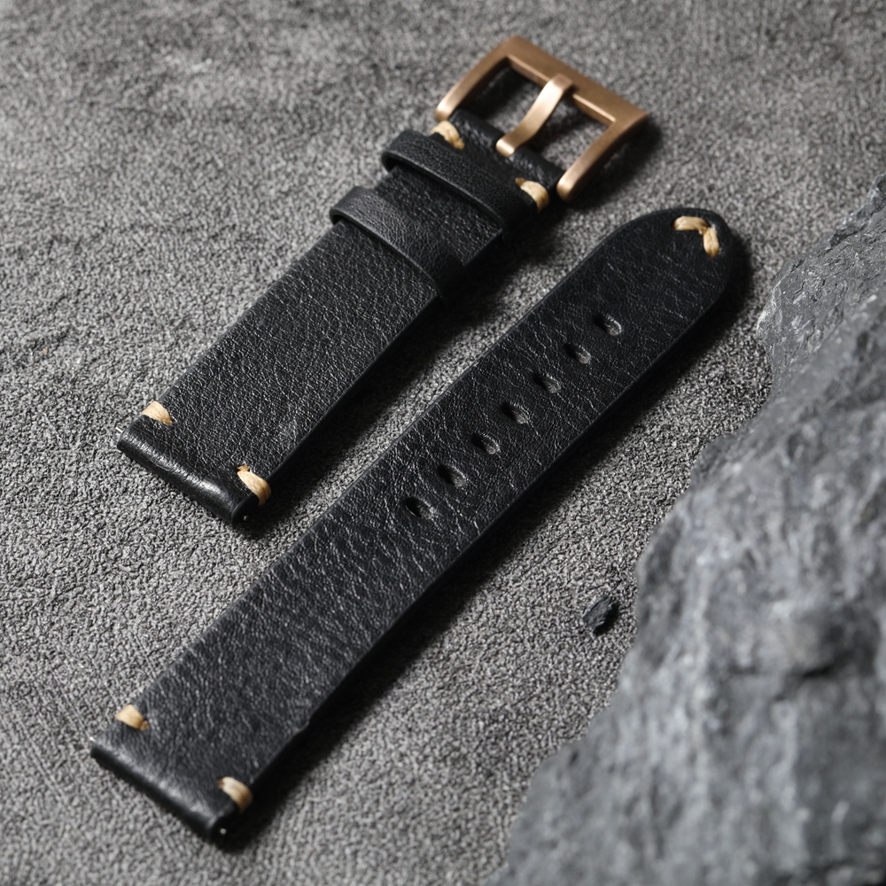 Handmade Top Layer Cowhide Str - Canvas Strap Watch reseña y precio