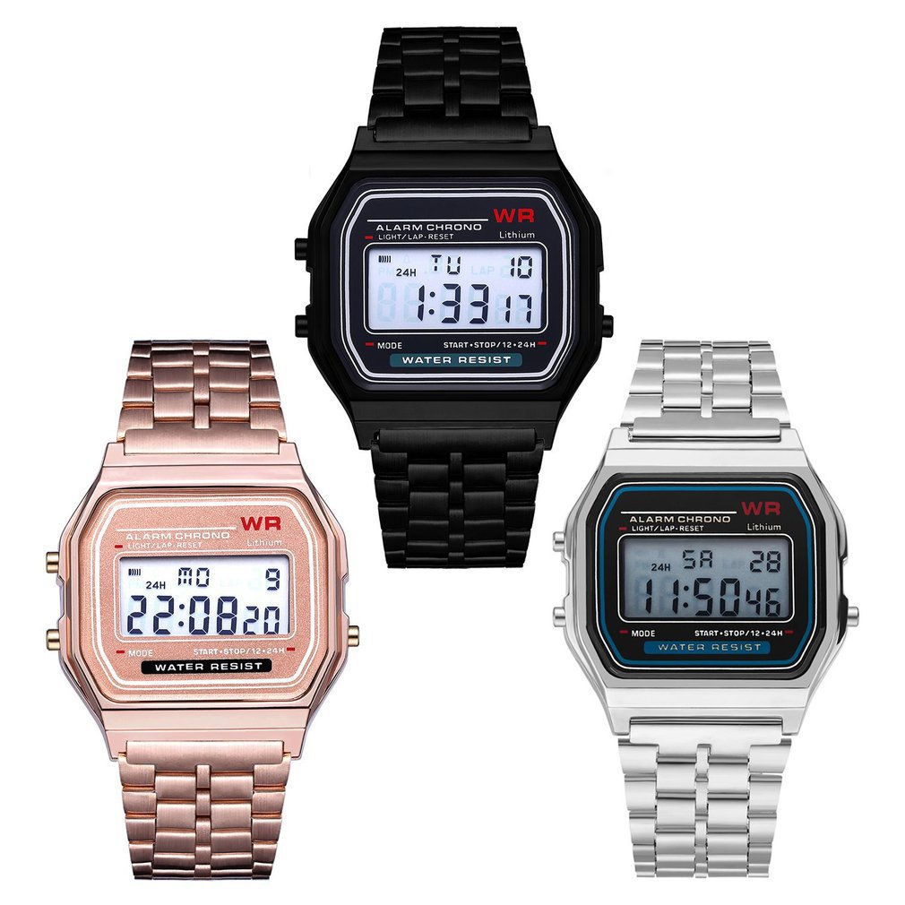 F-91W Steel Strap Watch Men Vi - Tropic Strap Vintage reseña y precio