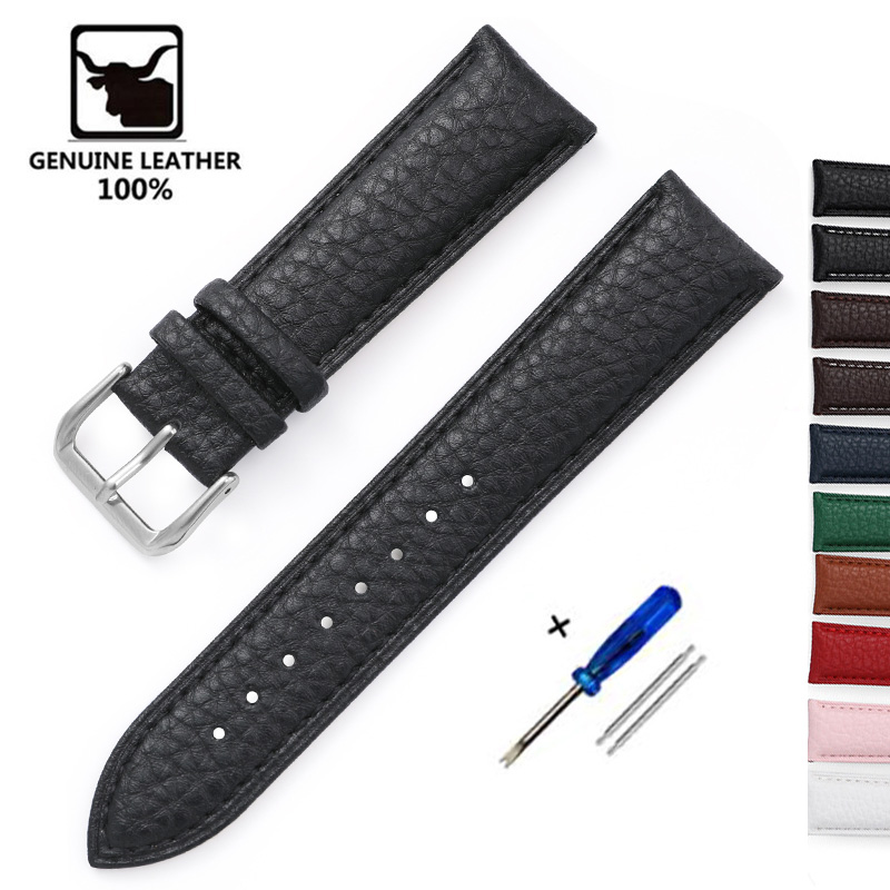 Litchi Pattern Soft Leather Wa - Nato Strap Nylon reseña y precio