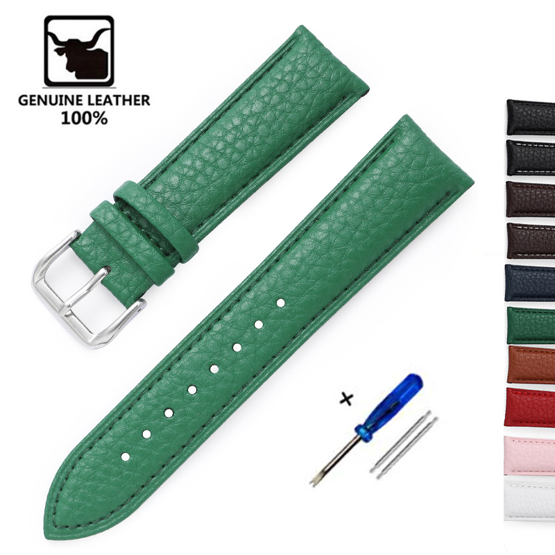 Litchi Pattern Soft Leather Wa - Nato Strap Nylon reseña y precio