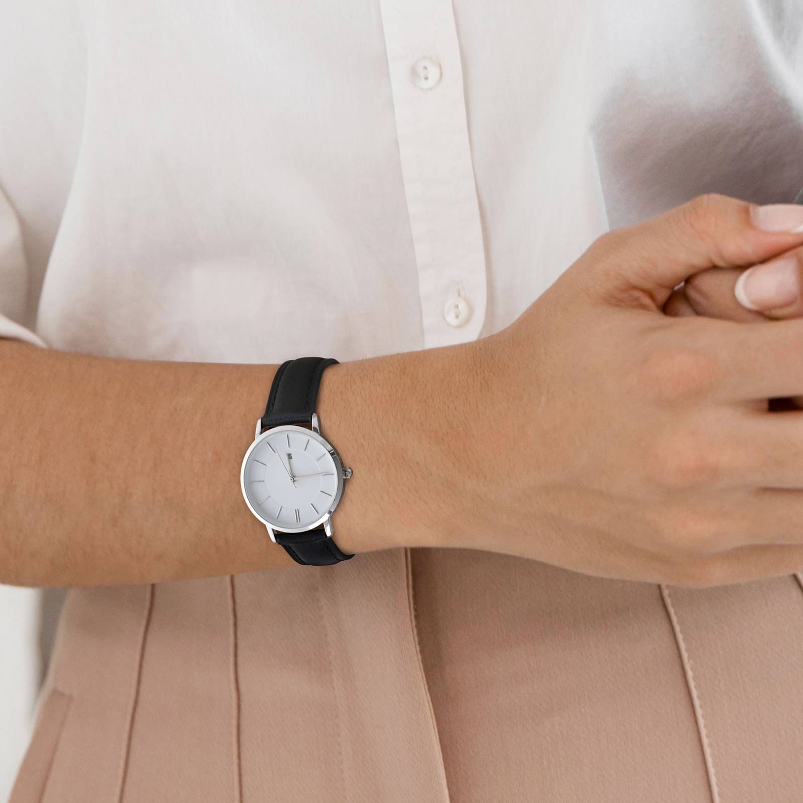 ANBEER Calfskin Watch Strap Wo - Leather Strap Quick Release reseña y precio