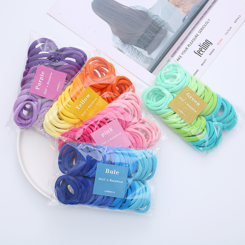 50PCS/Set Women Girls Basic Ha - Silicone Band Women reseña y precio
