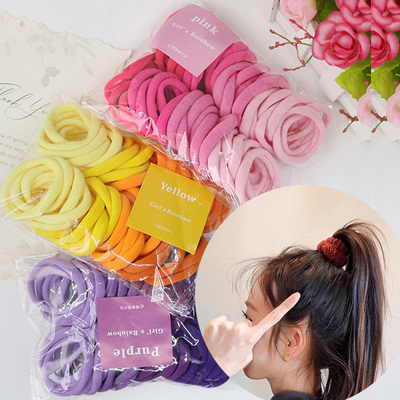 50PCS/Set Women Girls Basic Ha - Silicone Band Women reseña y precio