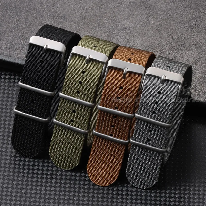 Ribbed Nylon Watch Strap 18mm  - Nato Strap Nylon reseña y precio