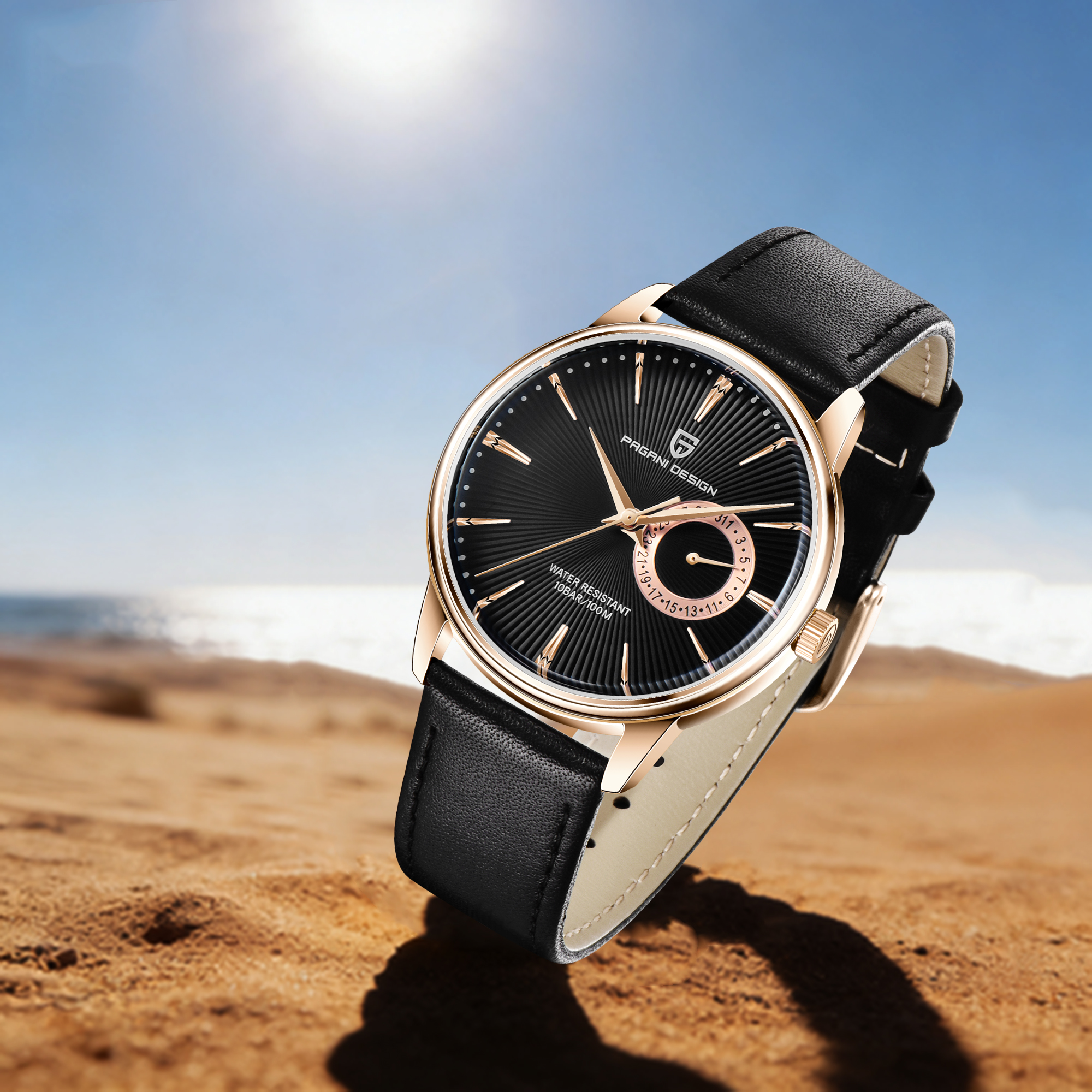 PAGANI DESIGN 2026 Best-Sellin - Leather Watch Band Men reseña y precio