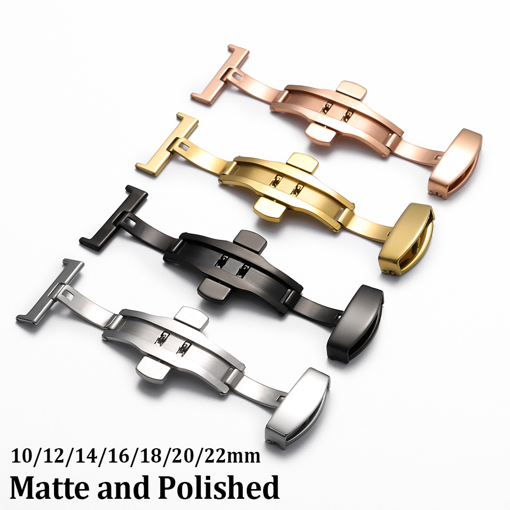10/12/14/16/18/20/22mm Polishe - Butterfly Clasp Deployant reseña y precio