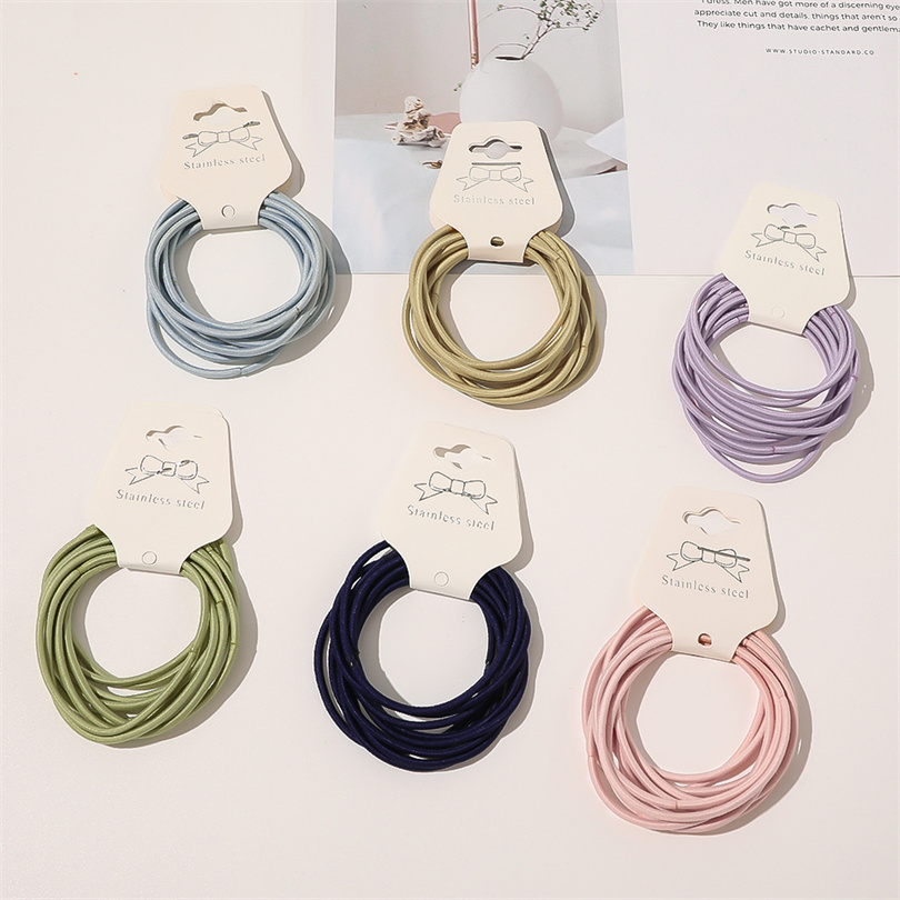10PCS Women Girls Simple Basic - Silicone Band Women reseña y precio