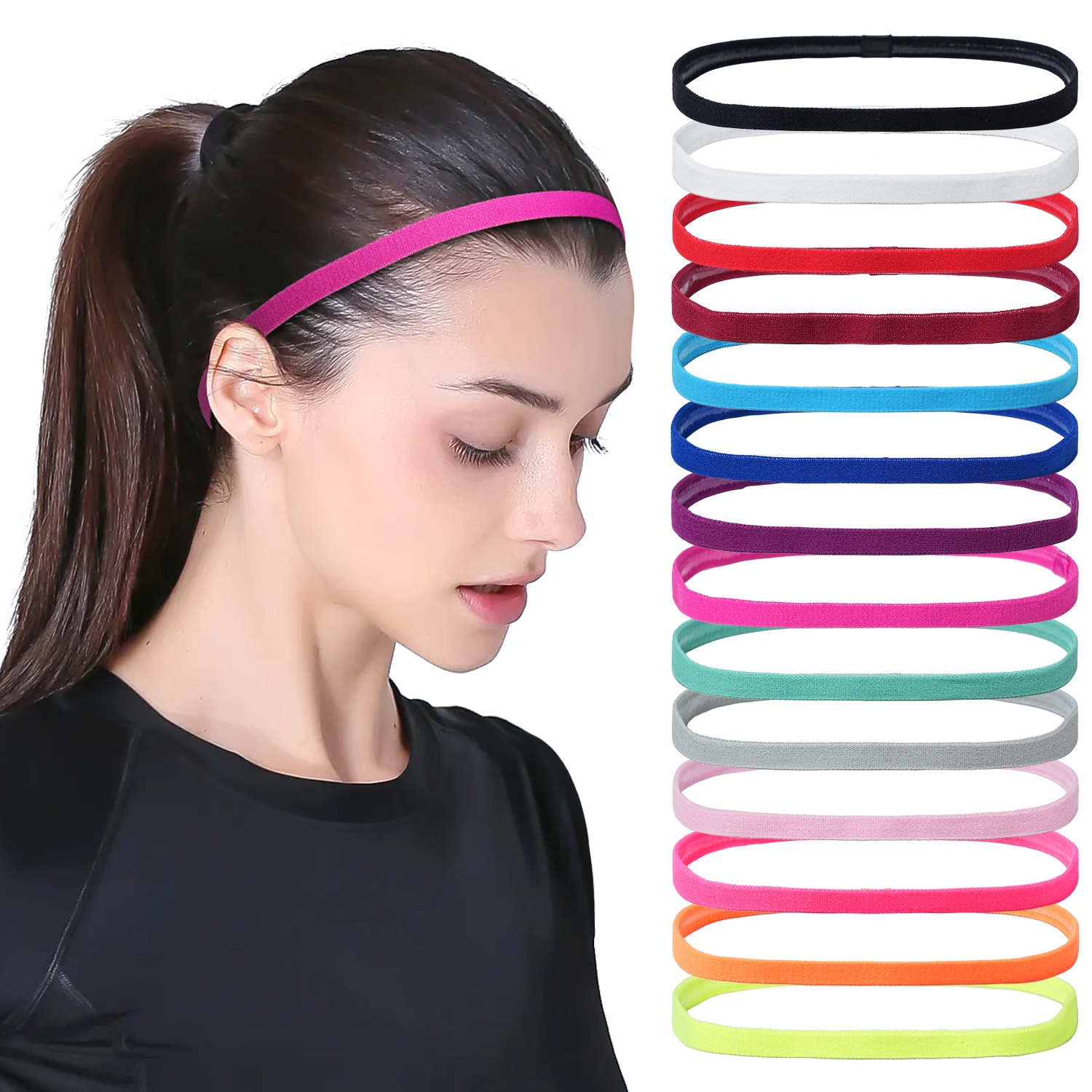 3Pcs Non-Slip Sports Hairband  - Silicone Band Women reseña y precio