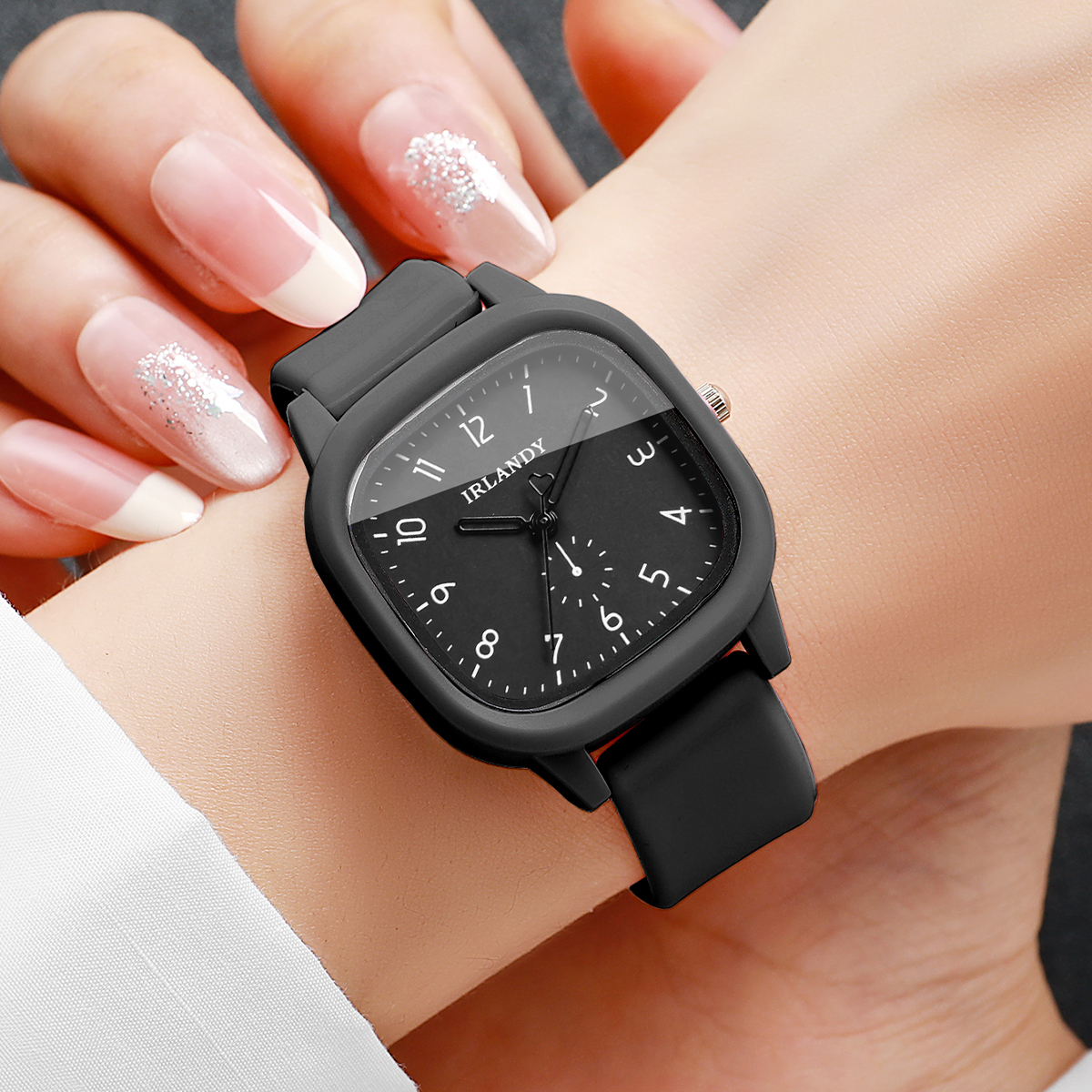 Fashion Square Women Quartz Wa - Silicone Band Women reseña y precio