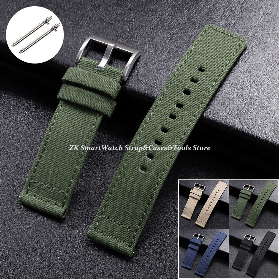 Nylon Watch Strap 20mm 22mm fo - Canvas Strap Watch reseña y precio