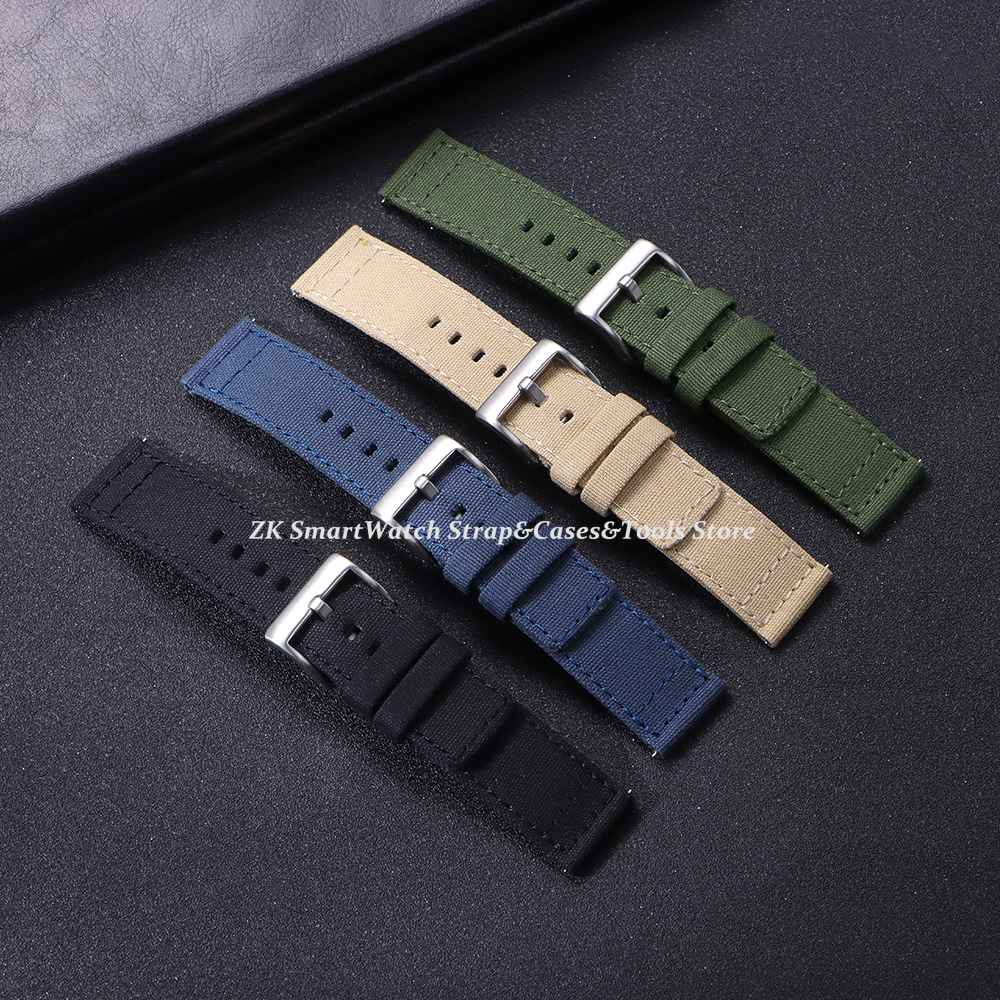 Nylon Watch Strap 20mm 22mm fo - Canvas Strap Watch reseña y precio