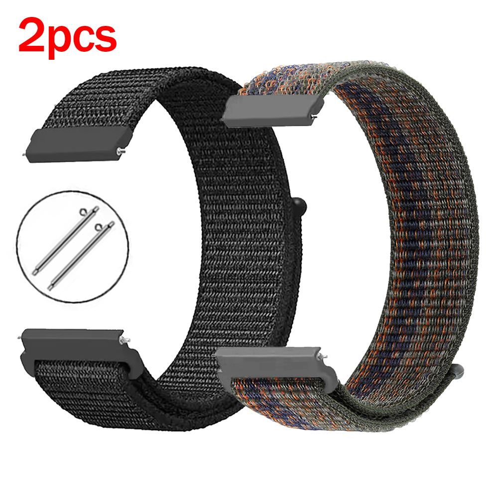 2Pcs 22mm Nylon Sport Strap Fo - Sport Loop Velcro reseña y precio