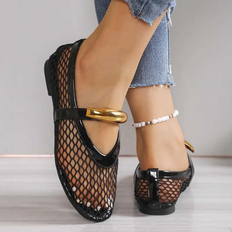 Women's Breathable Summer Roun - Mesh Strap Metal reseña y precio