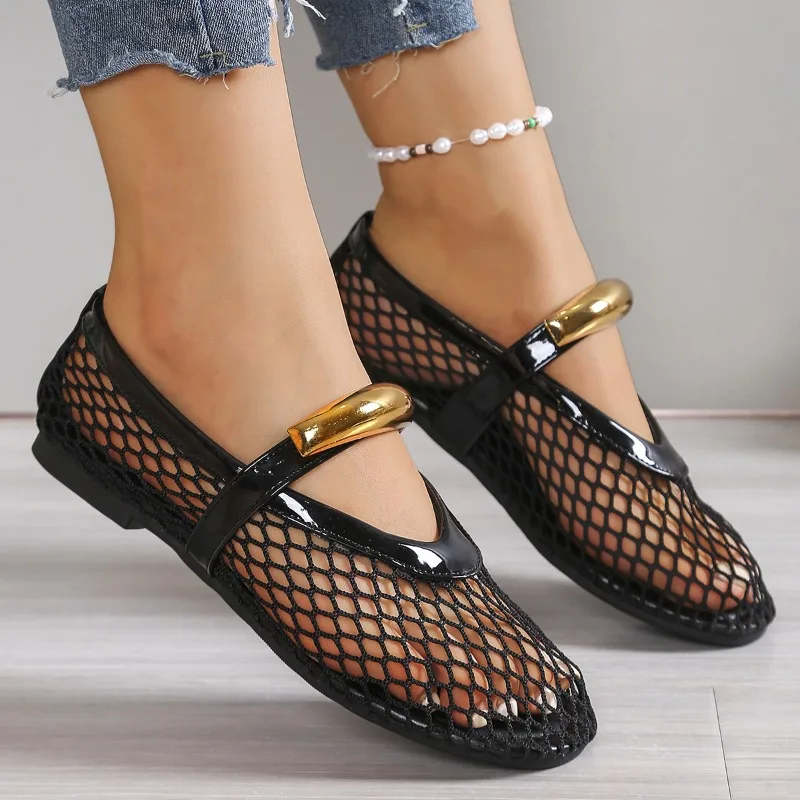Women's Breathable Summer Roun - Mesh Strap Metal reseña y precio