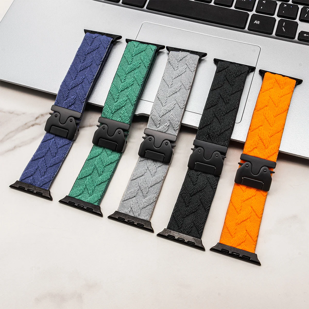 nylon strap for iwatch 10 9 8  - Parachute Strap Elastic reseña y precio