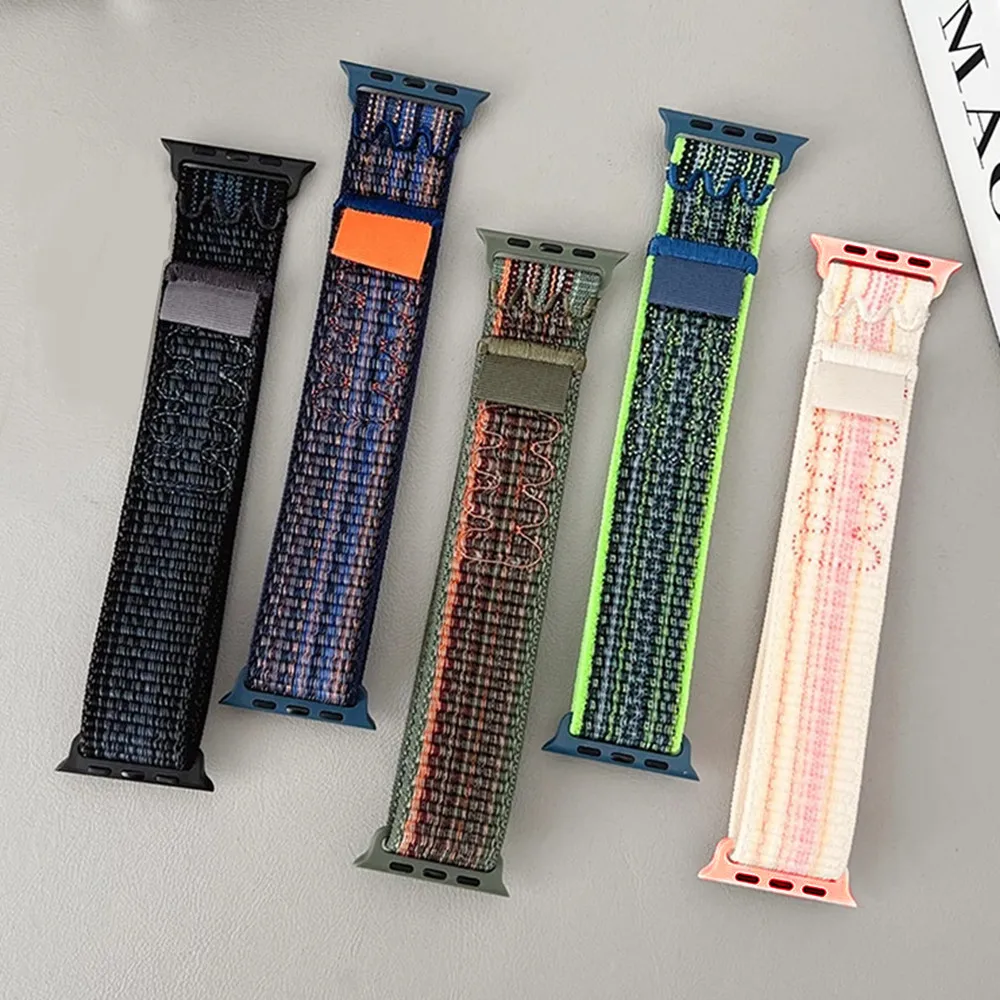 Nylon Sport Strap for Apple Wa - Sport Loop Velcro reseña y precio