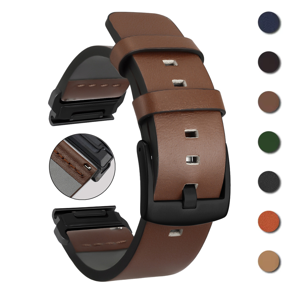 26mm 22mm Quick Fit Strap For  - Leather Strap Quick Release reseña y precio