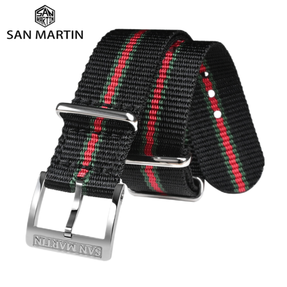 San Martin 20mm Rugged Woven F - Tropic Strap Vintage reseña y precio