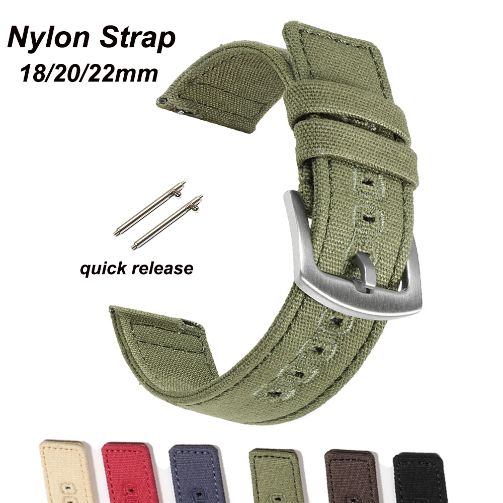 18mm 20mm Nylon Woven Canvas W - Perlon Strap Woven reseña y precio