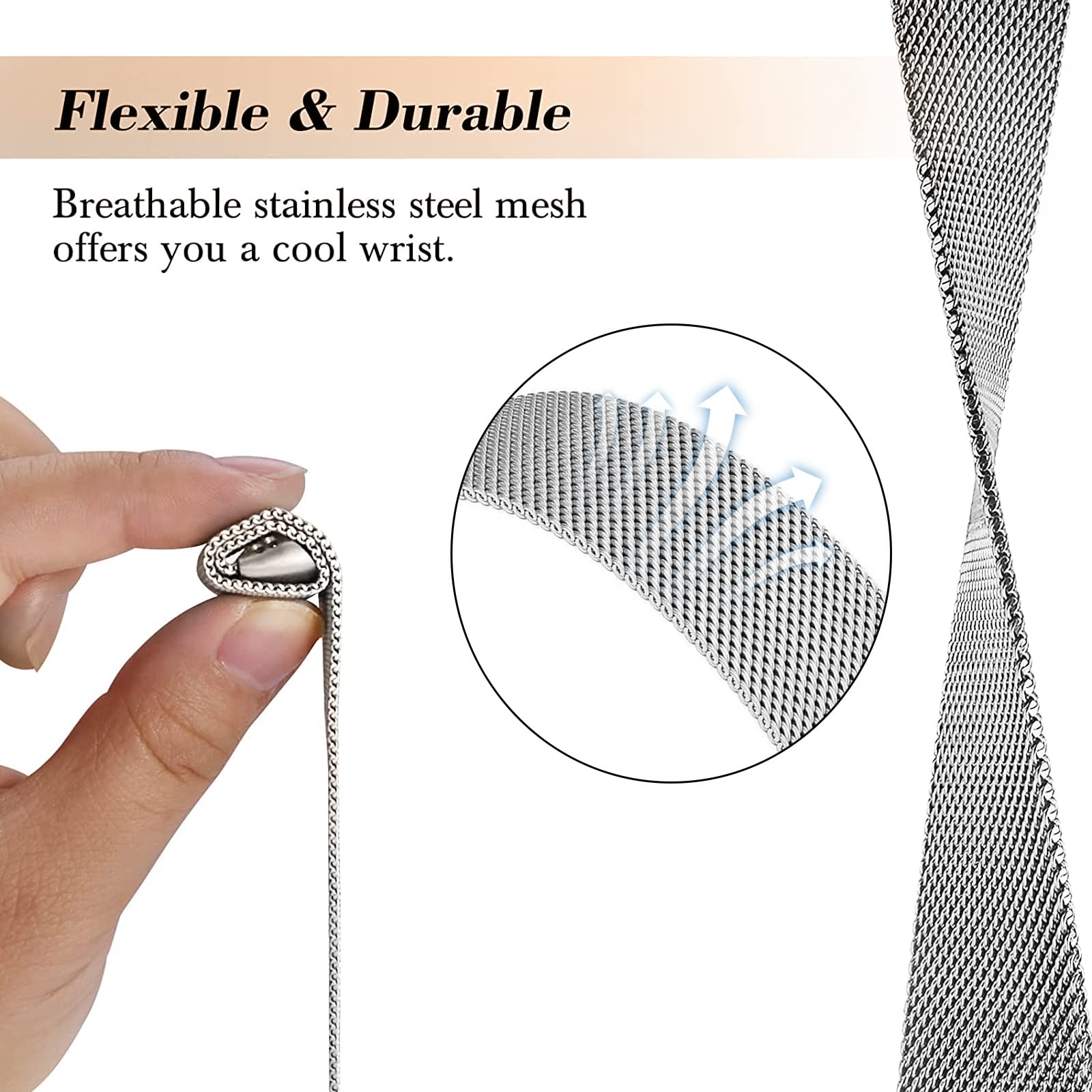 Milanese loop For fitbit charg - Milanese Loop Magnetic reseña y precio