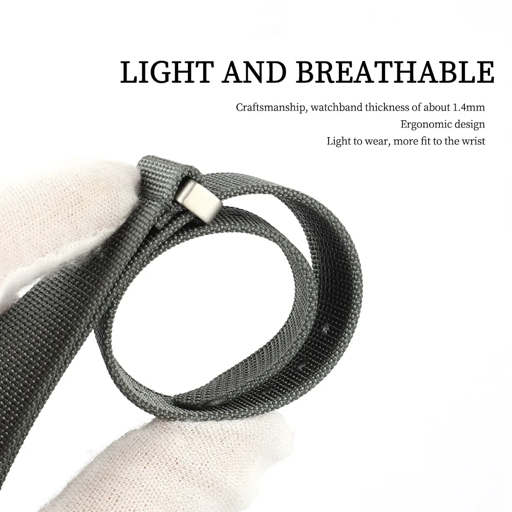 20mm 22mm High Quality Nylon W - Canvas Strap Watch reseña y precio