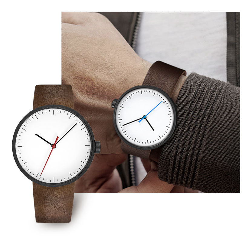 UTHAI Watch Men Simple Trendy  - Leather Watch Band Men reseña y precio