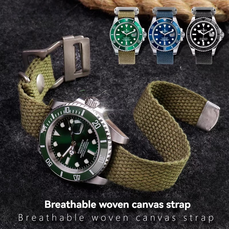 for Rolex Submariner Green/Bla - Tropic Strap Vintage reseña y precio